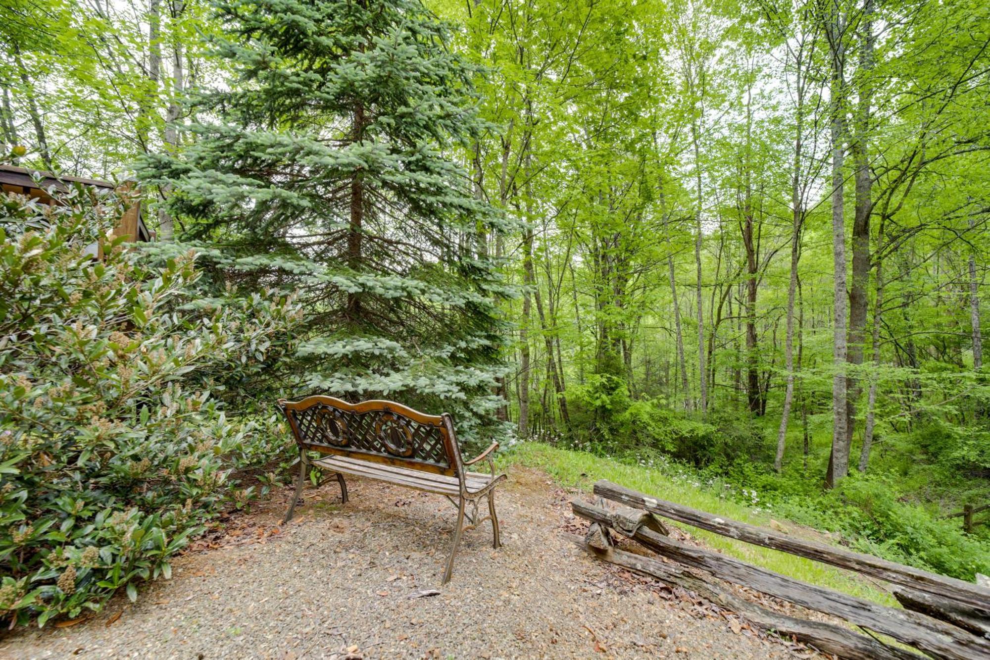 Peaceful Smoky Mountain Cabin With Deck And Fire Pit! 韦恩斯维尔 外观 照片